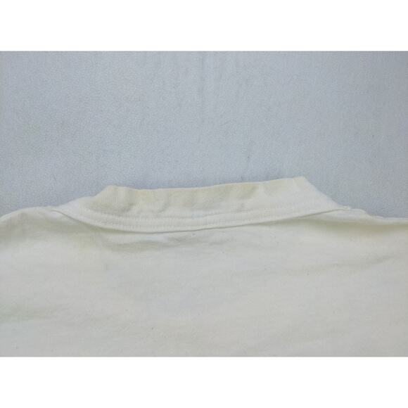 Vintage Aruba Club Caribbean T Shirt Size L Fruit of the Loom Made in USA White - Picture 8 of 11